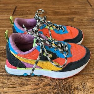 Puma Rider FV Lava Sneakers Bright Multicolor Retro Kids Youth Size 13